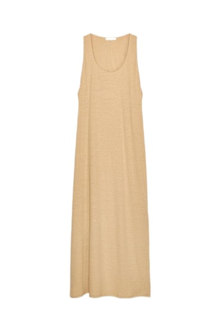 Robe longue en lin - Beige