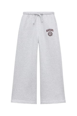 Pantalon droit Harvard - Gris clair chiné