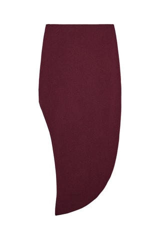 Jupe midi - Bordeaux