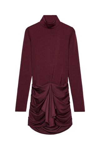 Robe drapée - Bordeaux