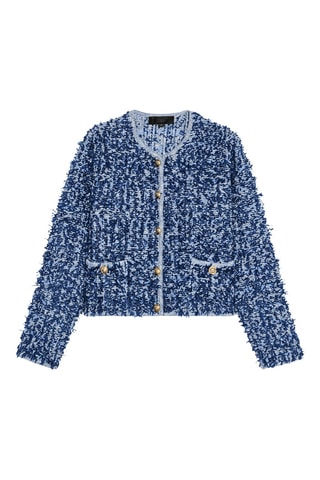 Veste en tweed - Bleu