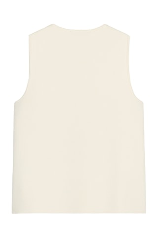 Pull sans manches - Ecru