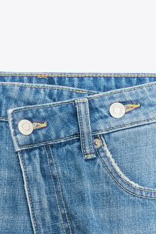 Short mom en jean taille haute - Bleu clair