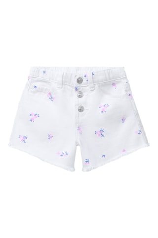 Short en jean - Blanc