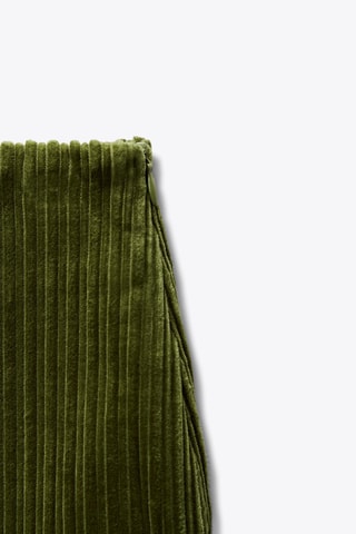 Minijupe en velours - Vert foncé