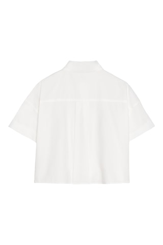 Chemisier cropped - Blanc