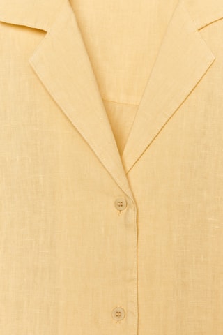 Chemisier en lin - Jaune