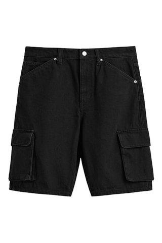 Short en jean - Noir