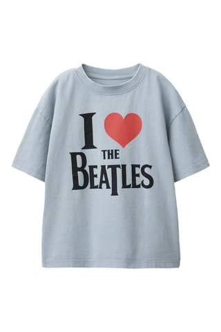 T-shirt The Beatles - Gris clair