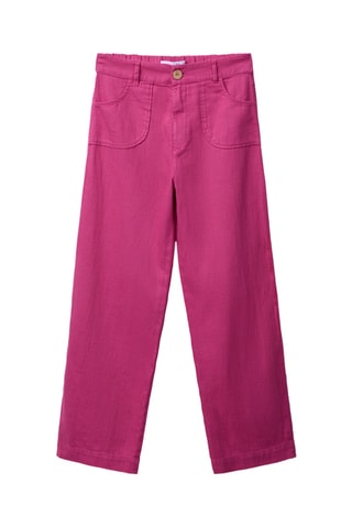 Pantalon en lin - Fuchsia