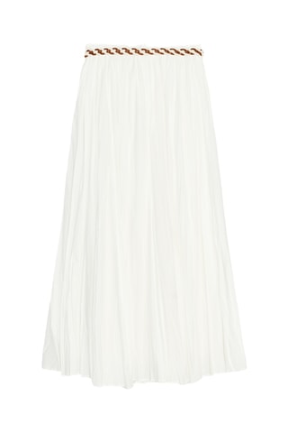 Jupe midi - Blanc