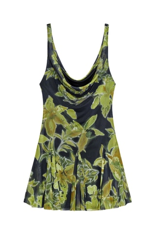 Robe patineuse - Vert olive