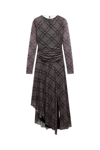 Robe trapèze - Rouge et noir