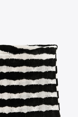 Pantalon flare - Noir et blanc