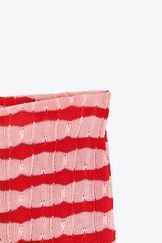 Pantalon flare - Rouge et rose