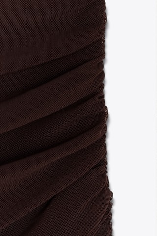 Robe drapée - Marron