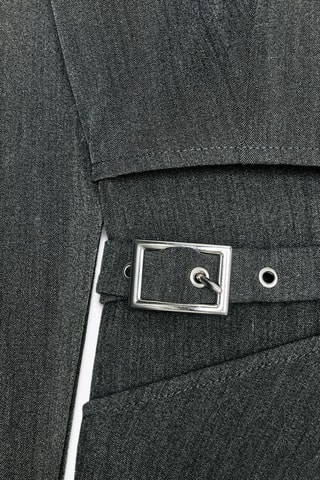 Robe patineuse - Gris foncé chiné