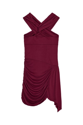 Robe drapée - Bordeaux