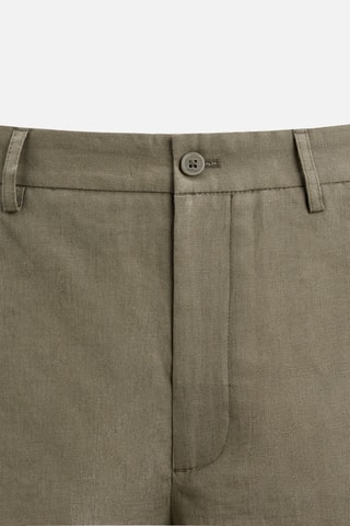 Bermuda en lin - Kaki