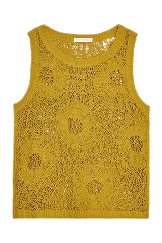 Top en crochet - Pistache