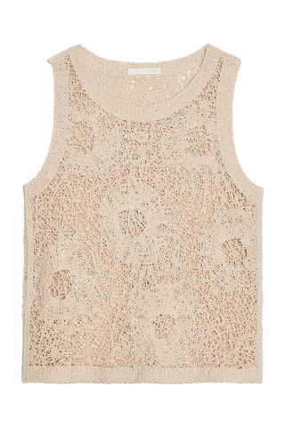 Top en crochet - Taupe