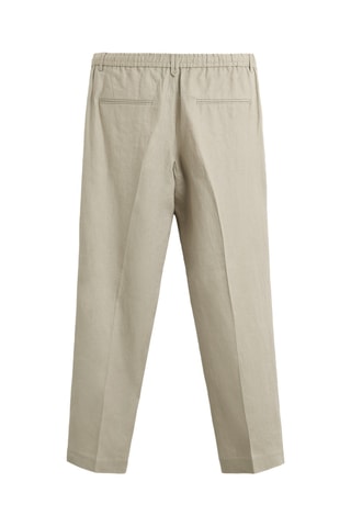 Pantalon lin - Gris clair