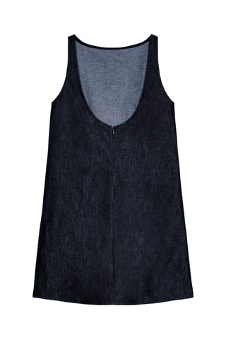 Robe droite en jean - Bleu nuit