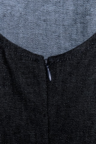 Robe droite en jean - Bleu nuit