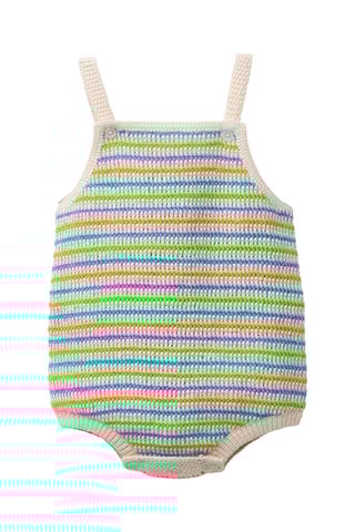 Barboteuse - Ciel et moutarde