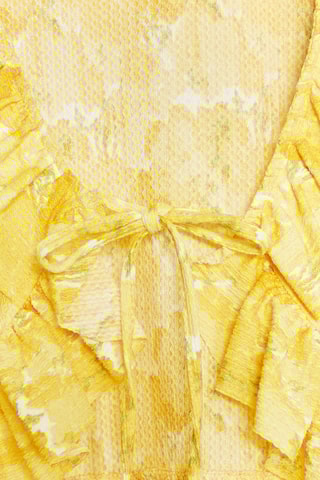 Top volanté - Jaune