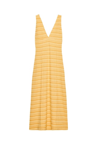 Robe midi - Jaune et moutarde