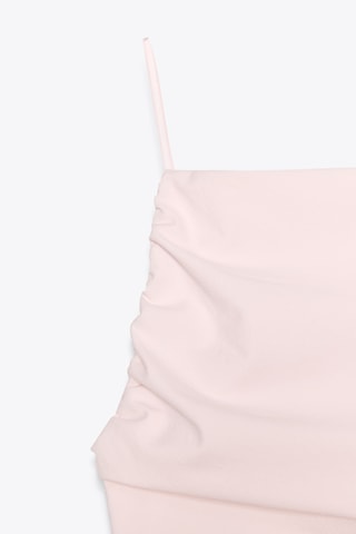 Robe drapée - Rose poudré