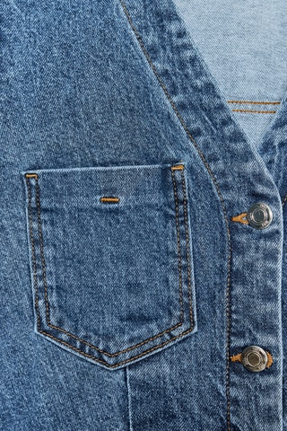 Robe chemise en jean - Bleu marine