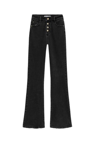 Jean flare taille haute - Noir
