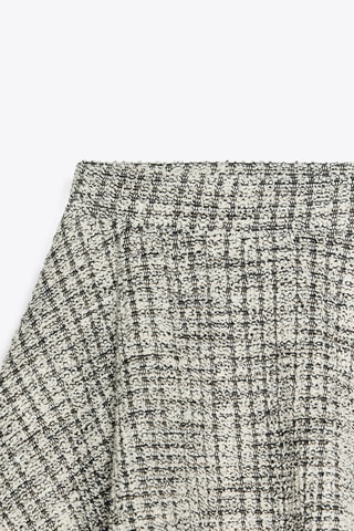 Minijupe en tweed - Blanc et noir