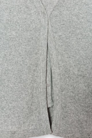 Gilet et top - Gris clair chiné