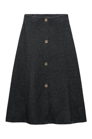 Jupe midi - Anthracite chiné