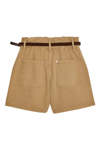 Short taille haute - Marron