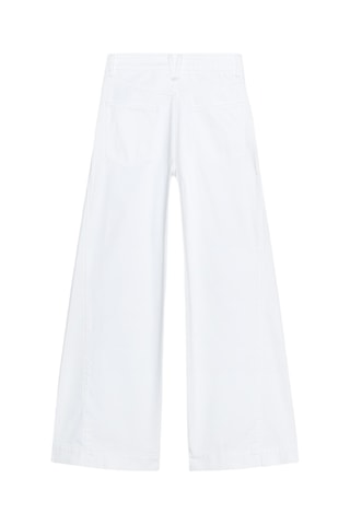 Pantalon wide legs - Blanc