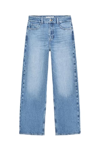 Jean taille haute - Bleu-gris