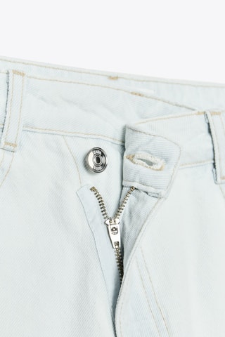 Jean straight taille haute - Ciel