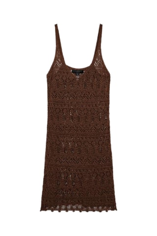 Robe droite - Marron