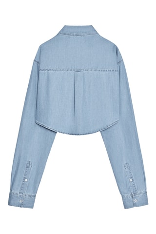 Chemisier en jean - Bleu clair