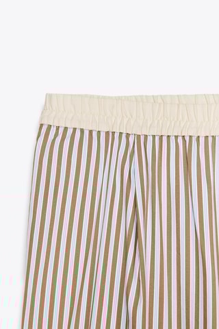 Pantalon de pyjama - Camel et blanc