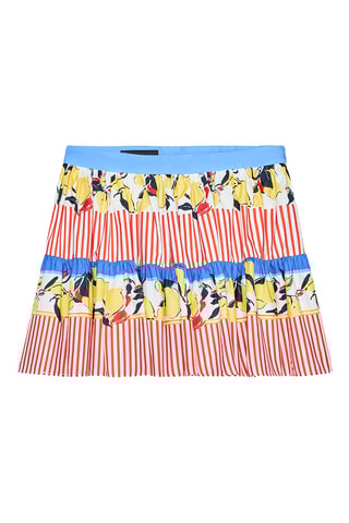 Jupe patineuse - Rouge et bleu clair