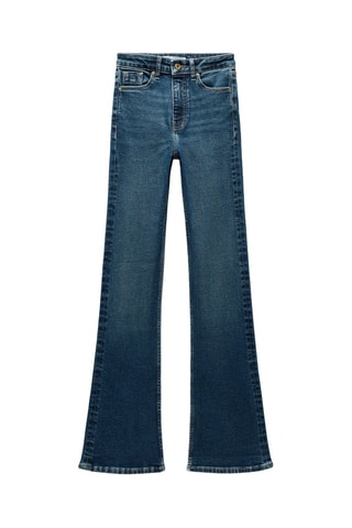 Jean flare taille haute - Bleu clair