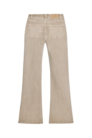 Jean flare taille haute - Beige