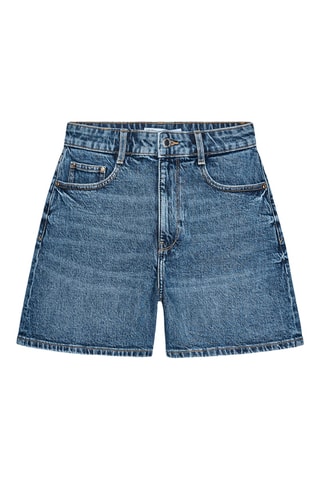 Short mom en jean - Bleu foncé