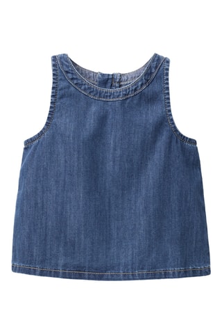 Blouse en jean - Bleu foncé