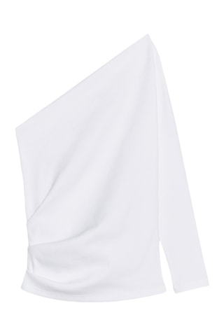 Top asymétrique - Blanc